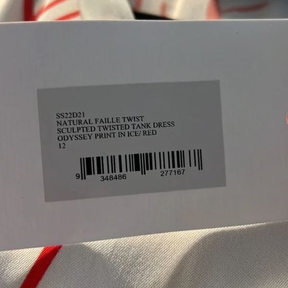 NWT Christopher Esber - Sculpted Twisted Tank Dress In Odyssey Print - Picture 12 of 13